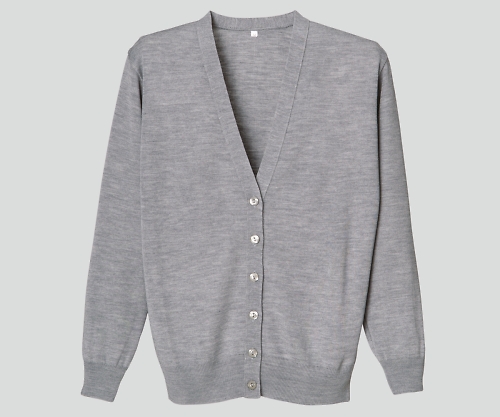 長袖カーディガンＤ１００１　杢灰３Ｌ