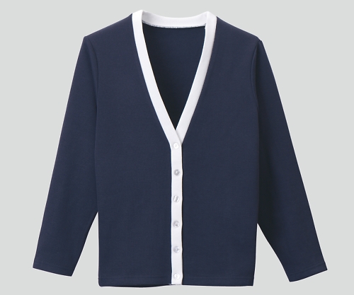 カーディガンＣ－０４　紺ｘ白　３Ｌ