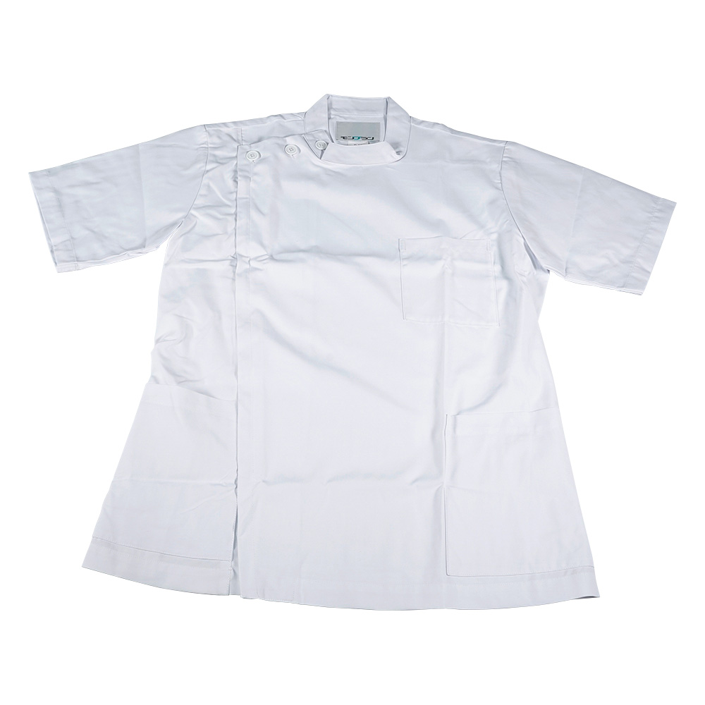 男性用診察衣７２－９５２　半袖上衣　Ｍ