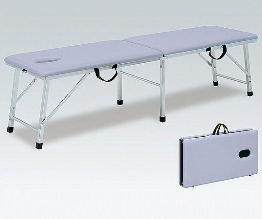 折りたたみ診察台[有孔・ムーブタイプ] グレー TB-1008U 50