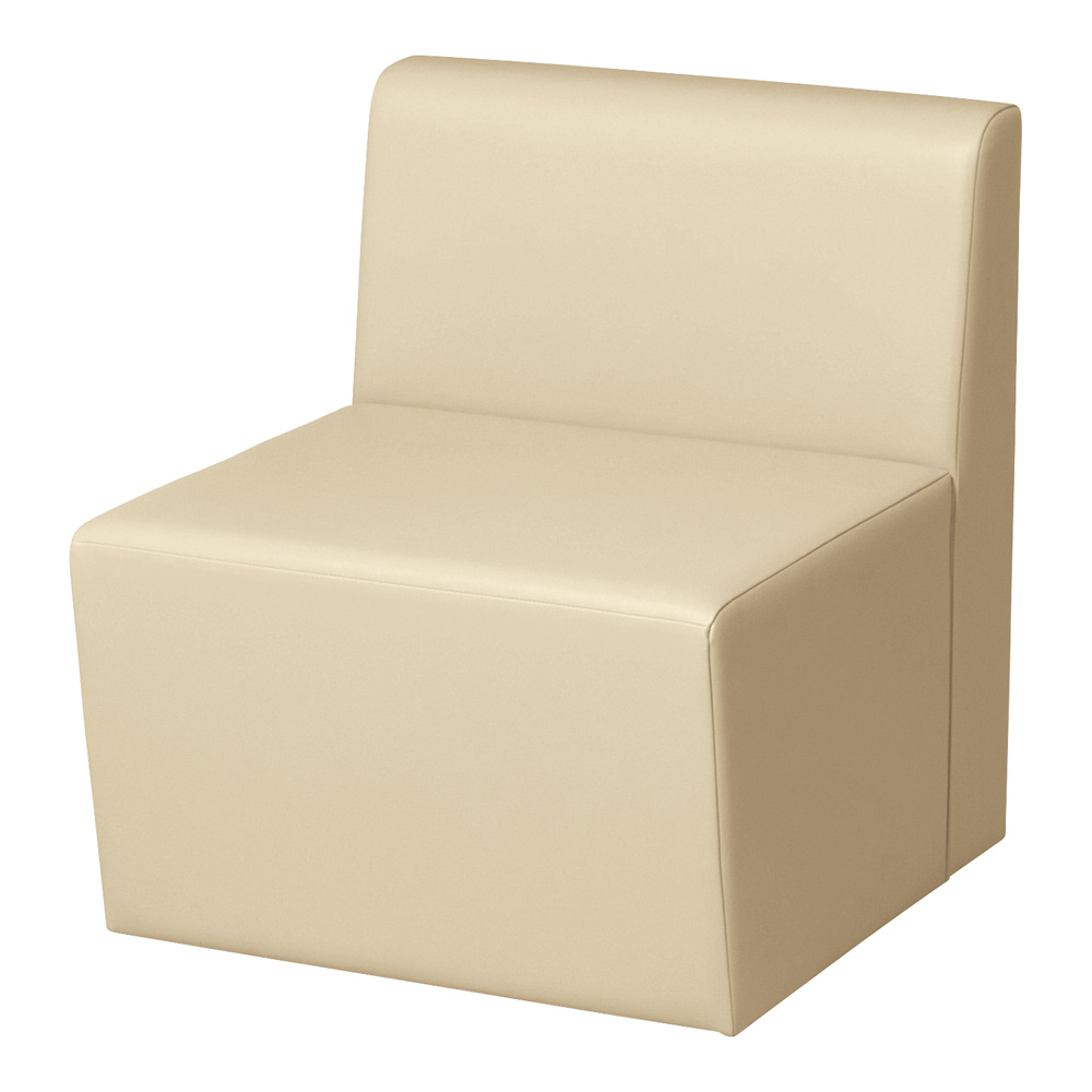 システムソファ 背付き ストレート 600mm アイボリー RO-S600(IV)