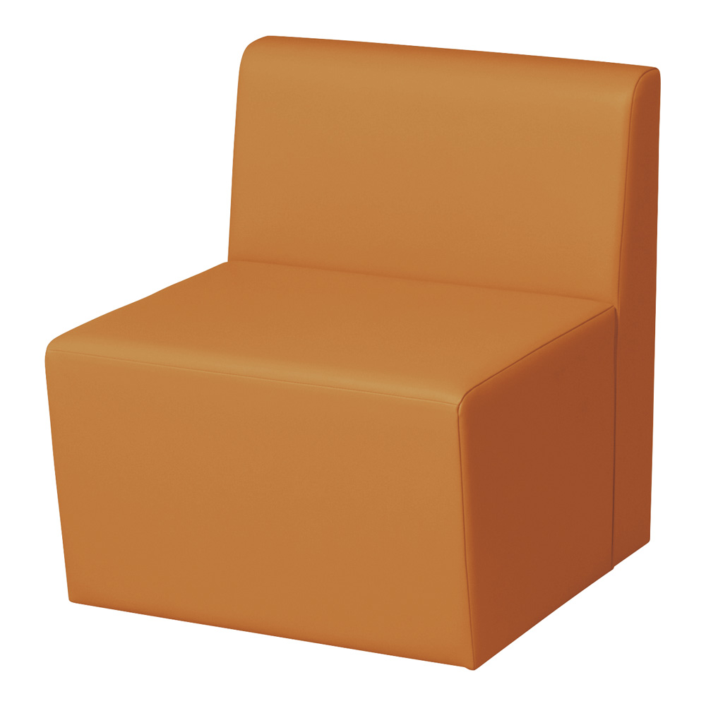 システムソファ 背付き ストレート 600mm オレンジ RO-S600(OR)