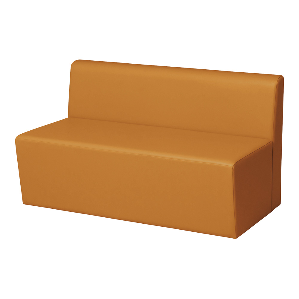 システムソファ 背付き ストレート 1200mm オレンジ RO-S1200(OR)