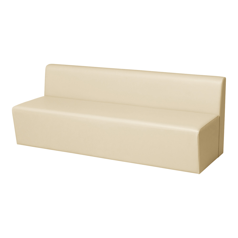 システムソファ 背付き ストレート 1800mm アイボリー RO-S1800(IV)