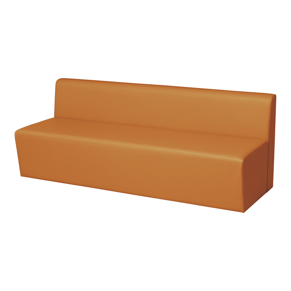 システムソファ 背付き ストレート 1800mm オレンジ RO-S1800(OR)
