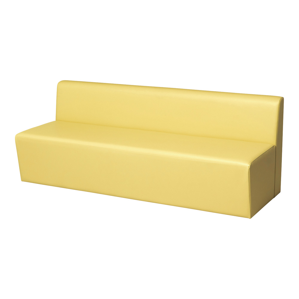 システムソファ 背付き ストレート 1800mm イエロー RO-S1800(YE)