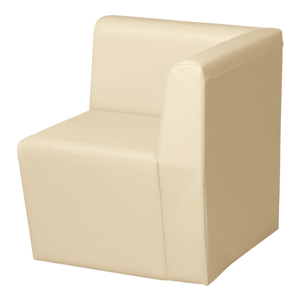 システムソファ 背付き コーナー左 アイボリー RO-SL90(IV)