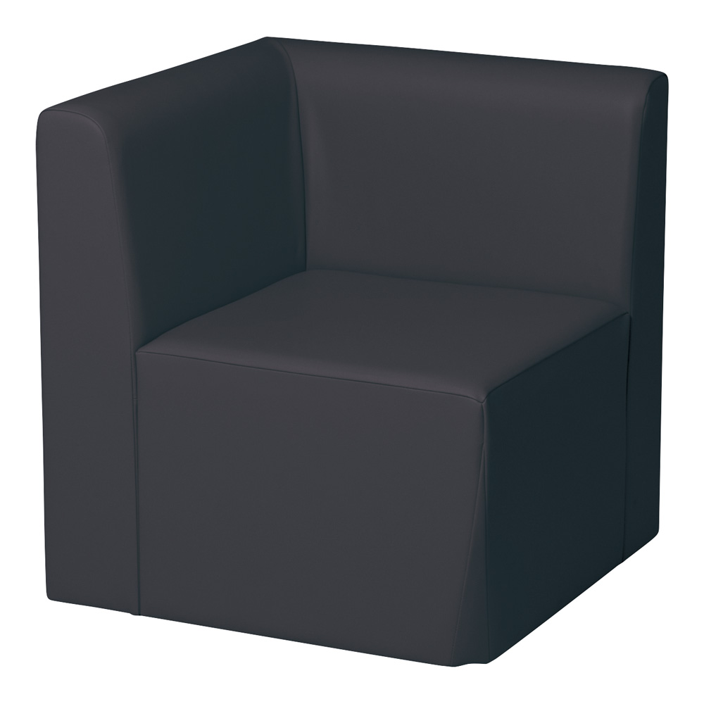 システムソファ 背付き コーナー中央 ブラック RO-SC90(BK)