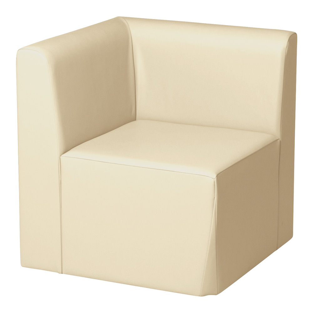 システムソファ 背付き コーナー中央 アイボリー RO-SC90(IV)