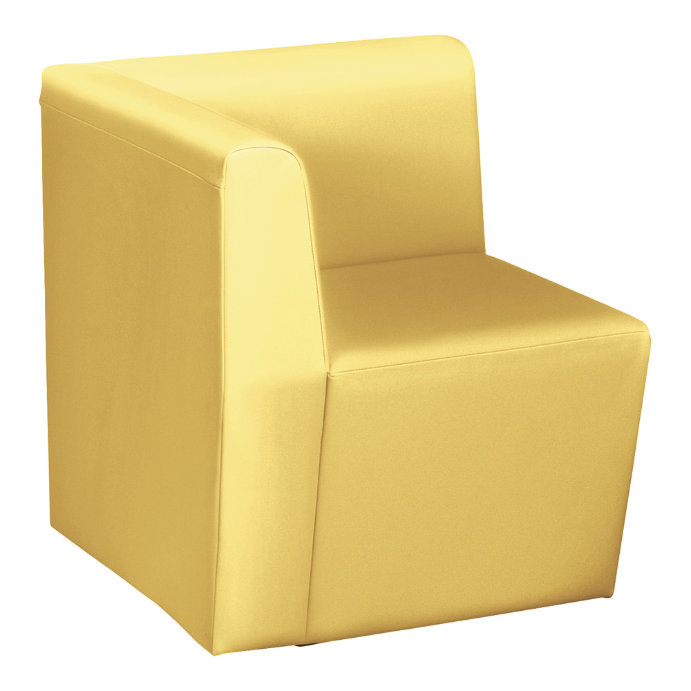 システムソファ 背付き コーナー右 イエロー RO-SR90(YE)