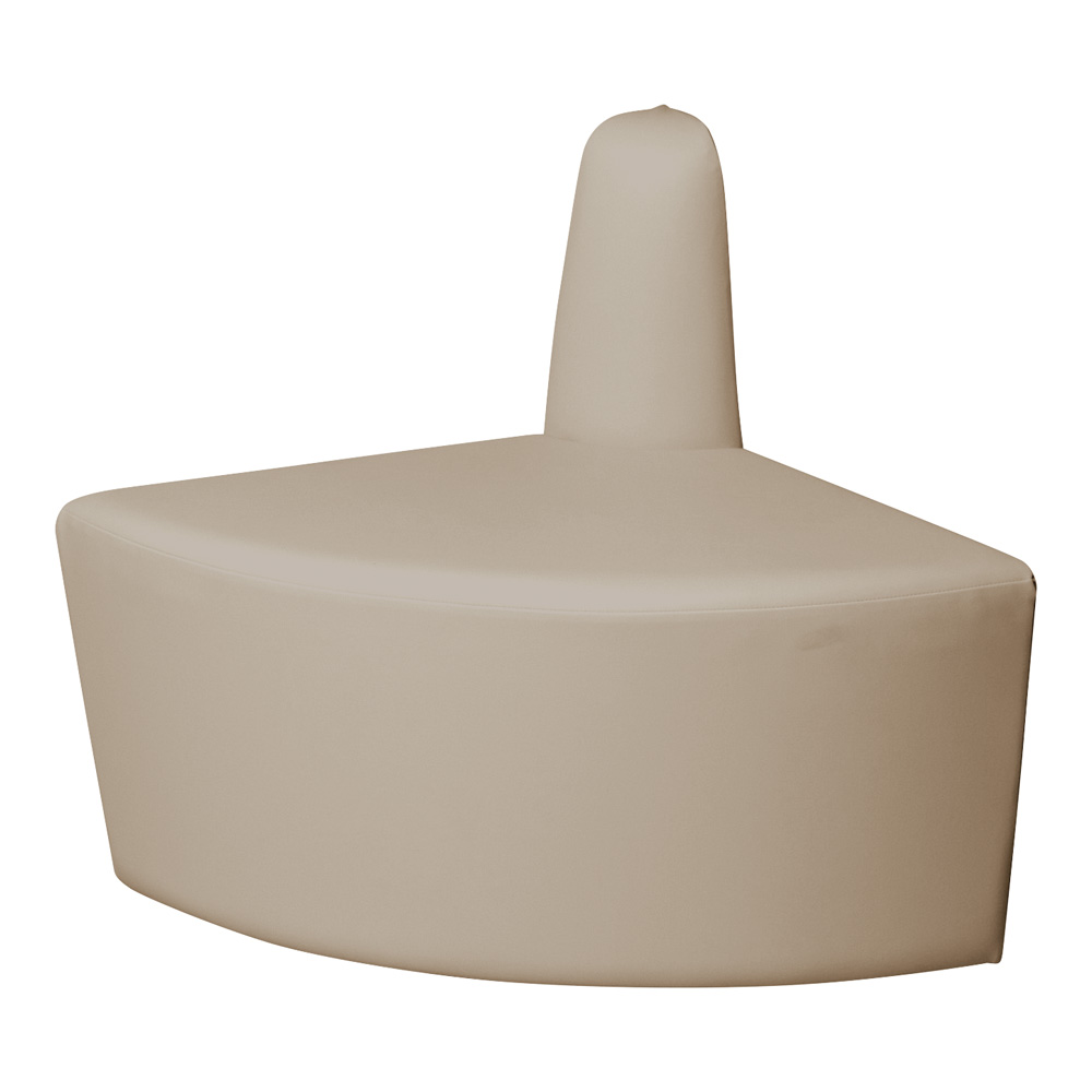 システムソファ 背付き アールコーナー外 ベージュ RO-SOR90(BJ)