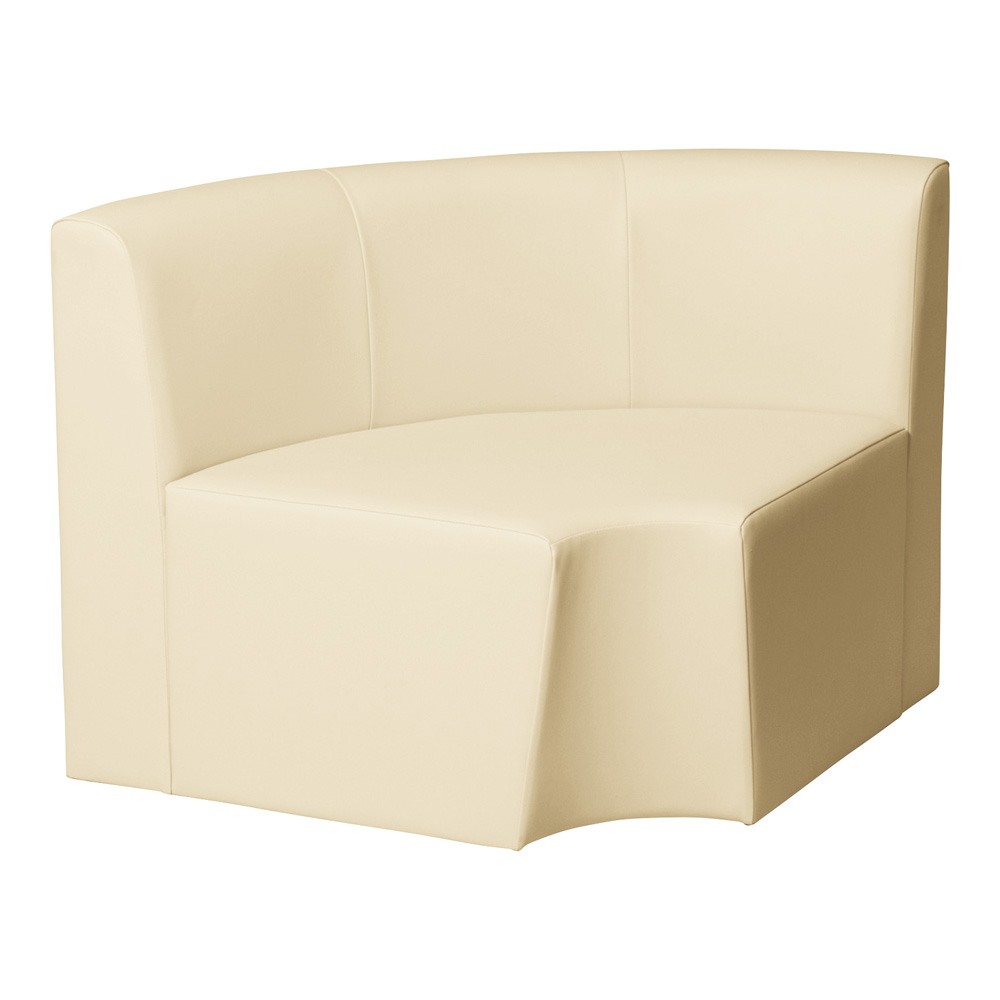 システムソファ 背付き アールコーナー内 アイボリー RO-SIR90(IV)