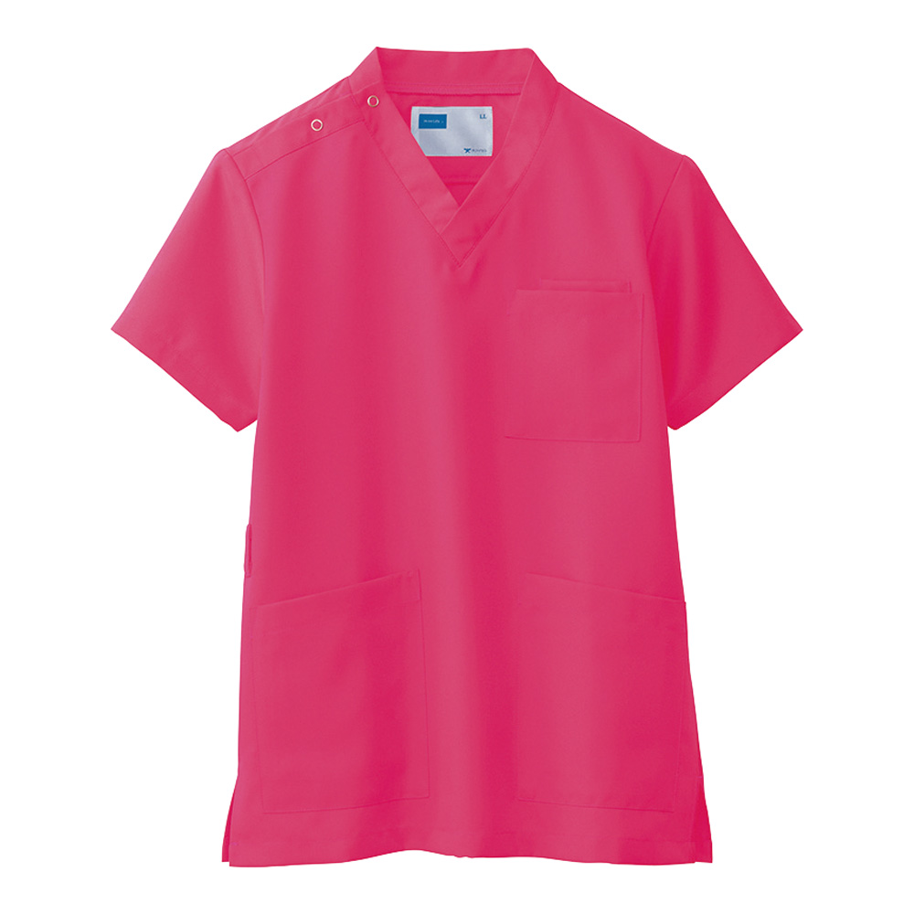 スクラブ（男女兼用）　ストロベリーピンク