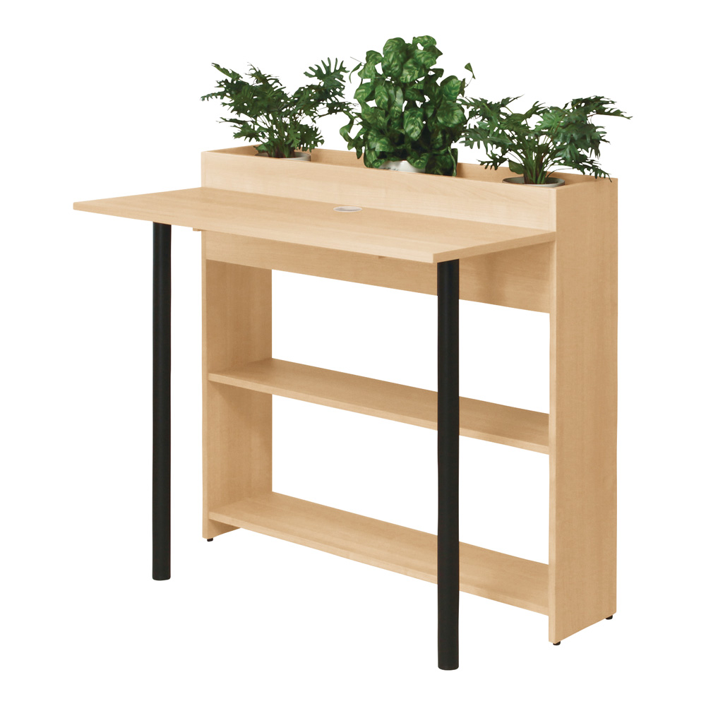 プランターテーブル ソシア 片面ハイテーブル 1200×710×1100mm ナチュラル ASO-PT1271KH(NA)