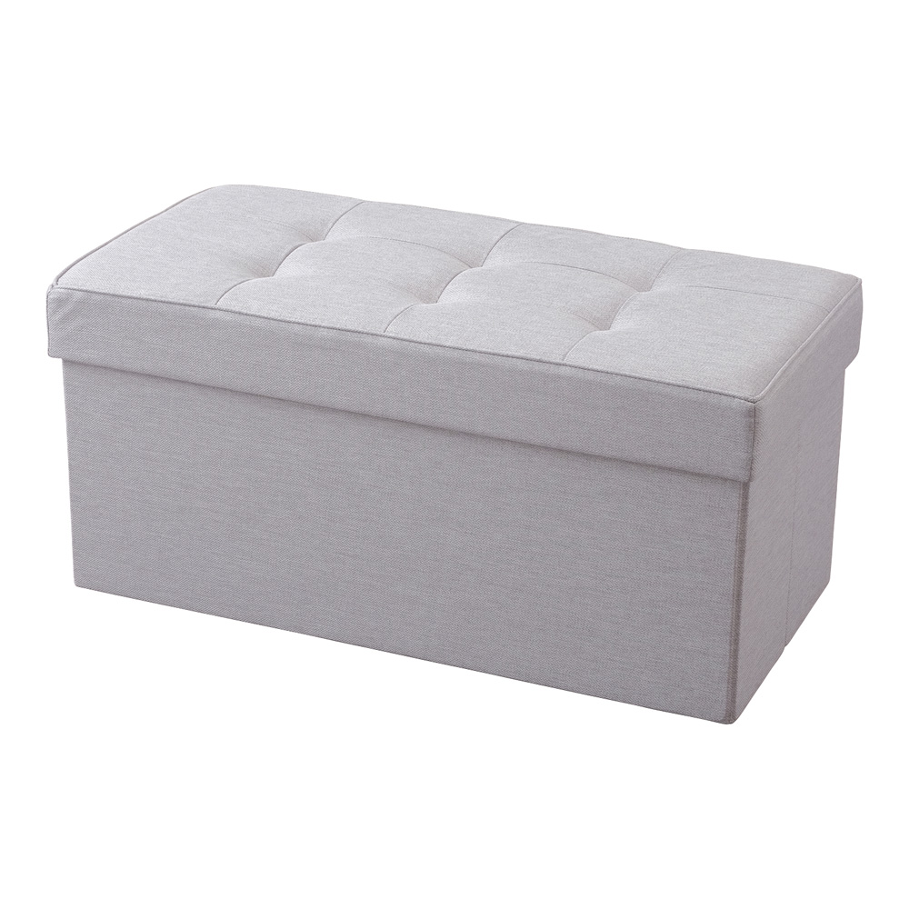 折りたたみ収納スツール　SSTR-76ライトグレー