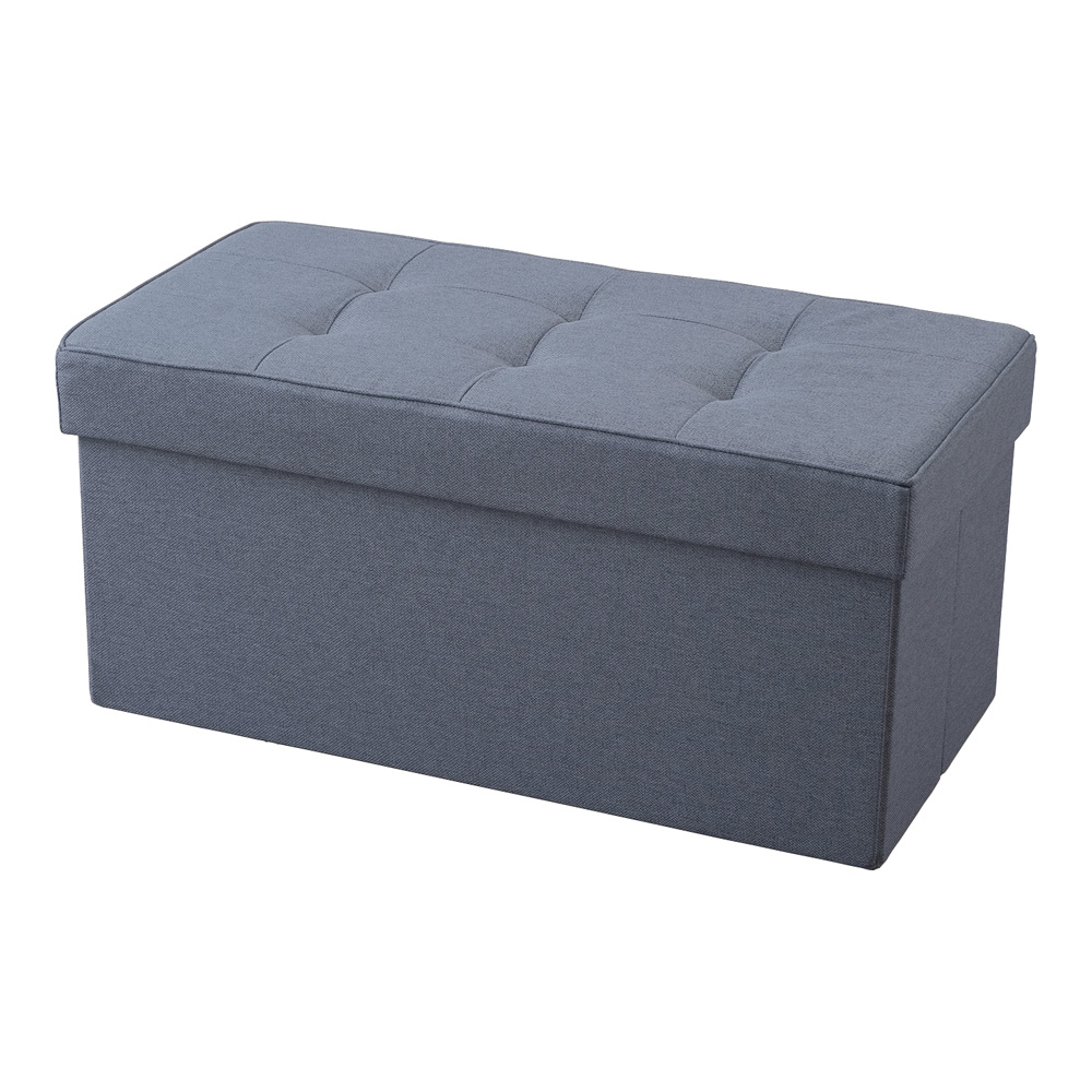 折りたたみ収納スツール　SSTR-76ブルー