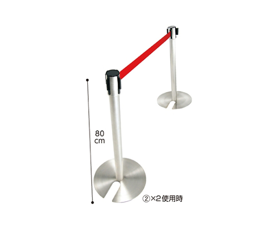 ガイドポール スタッキングタイプ レッド 入数1台 61-375-1-2