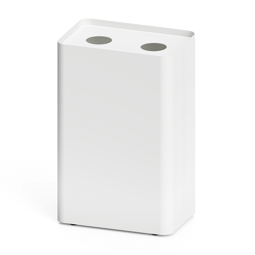 MSERIES屑入 ホワイト 丸穴2 分別表示：缶ビン 3620213