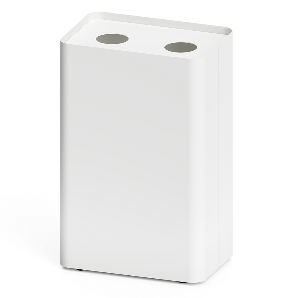 MSERIES屑入 ホワイト 丸穴2 分別表示：ペットボトル 3620214