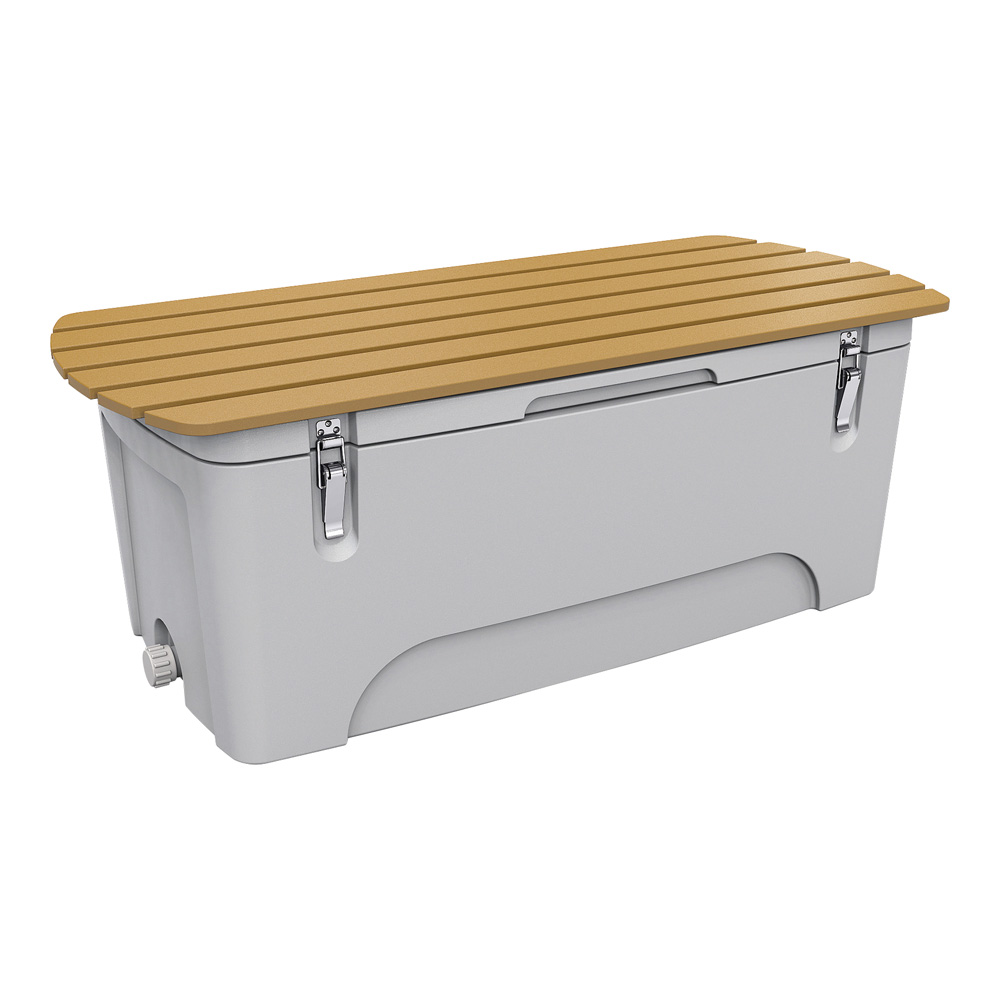 防災グッズ収納ボックス　BB300B　ベンチタイプ施錠無