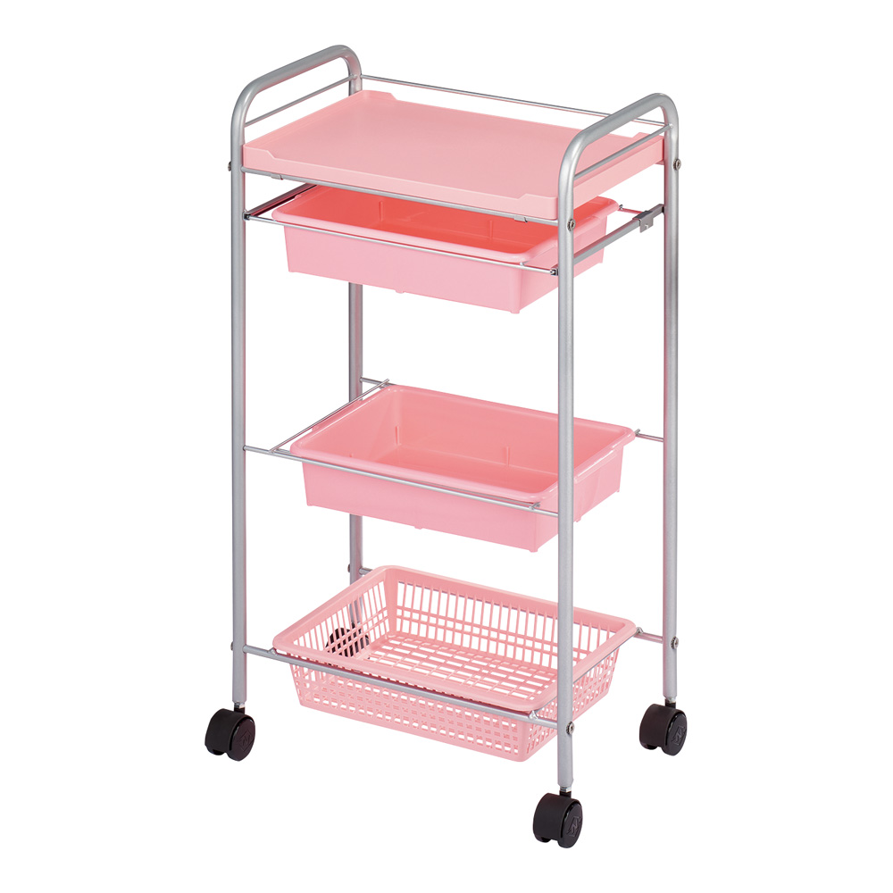 スタンダードワゴン（C-212） 485×300×865mm ピンク